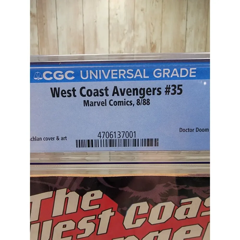 West Coast Avengers #35 (1988) CGC 8.5 NM/MT White Milgrom Iconic Doom Cover HTF